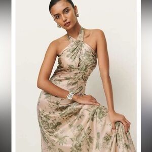 Reformation Veria Silk Dress - Size 4